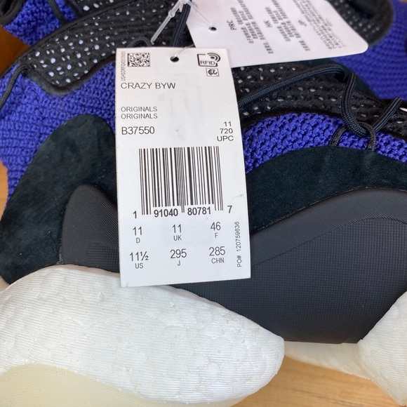 *SOLD* NEW Men’s Adidas Crazy BYW Sneakers Shoes - Picture 8 of 11